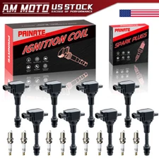 8X Ignition Coil & Iridium Spark Plugs for Nissan Armada TITAN 5.6L UF510