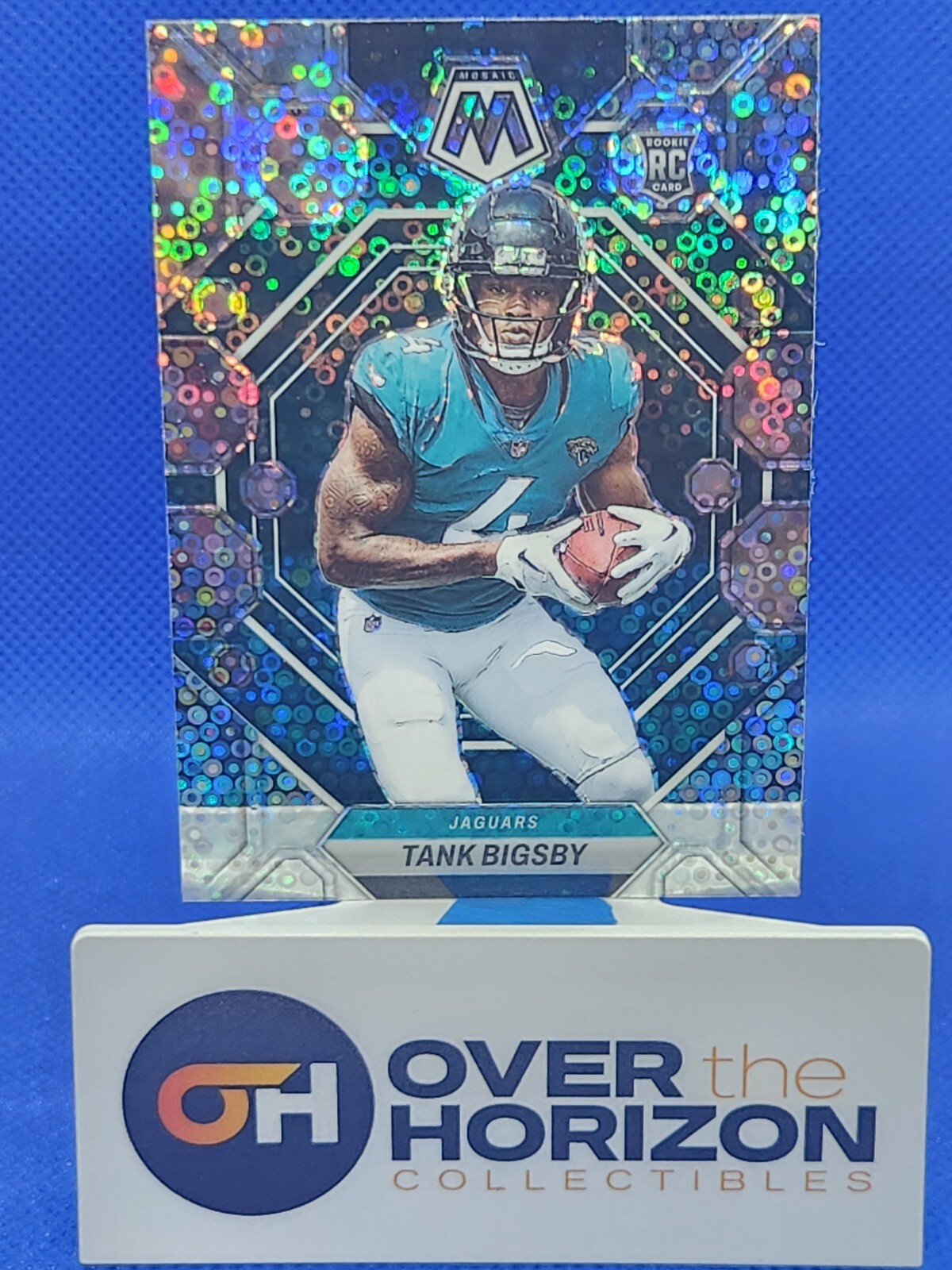 2023 Panini Mosaic Tank Bigsby Silver No Huddle Prizm Disco Donut Circles #364