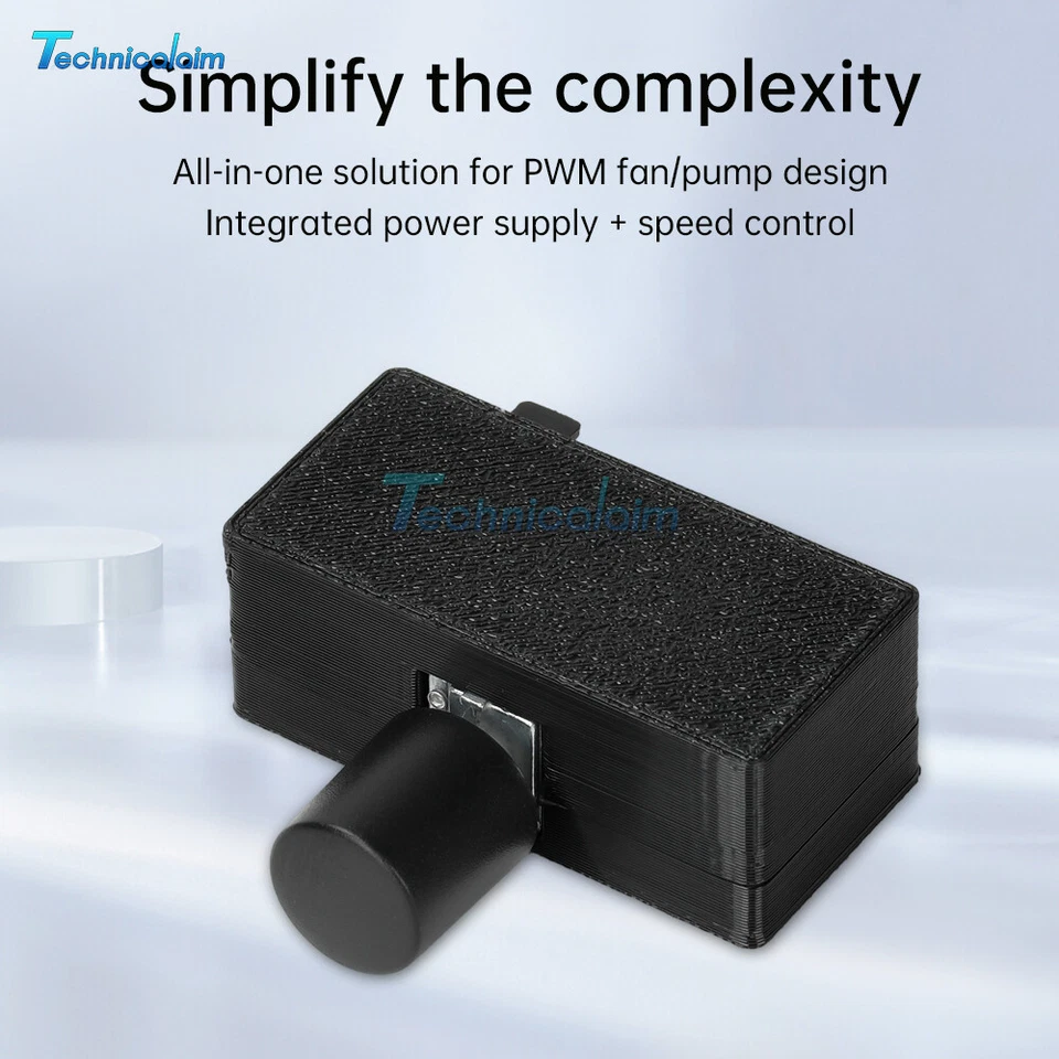 PWM Speed Regulator 4Pin Fan Speed Controller USB to Type-C PWM Fan Governor - Image 4 of 4