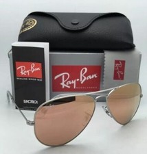 New Ray-Ban Sunglasses RB 3025 Aviator Large Metal 019/Z2 Silver w/ Pink Mirror