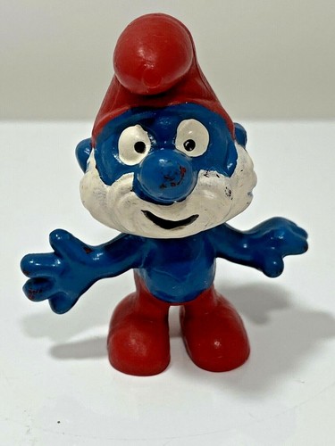 Vintage Peyo Schleich 1989 Smurf Figure 