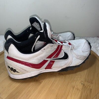 Nike Rival XC Mens Size 6.5 US Sneaker Track & Field Running White Red Black