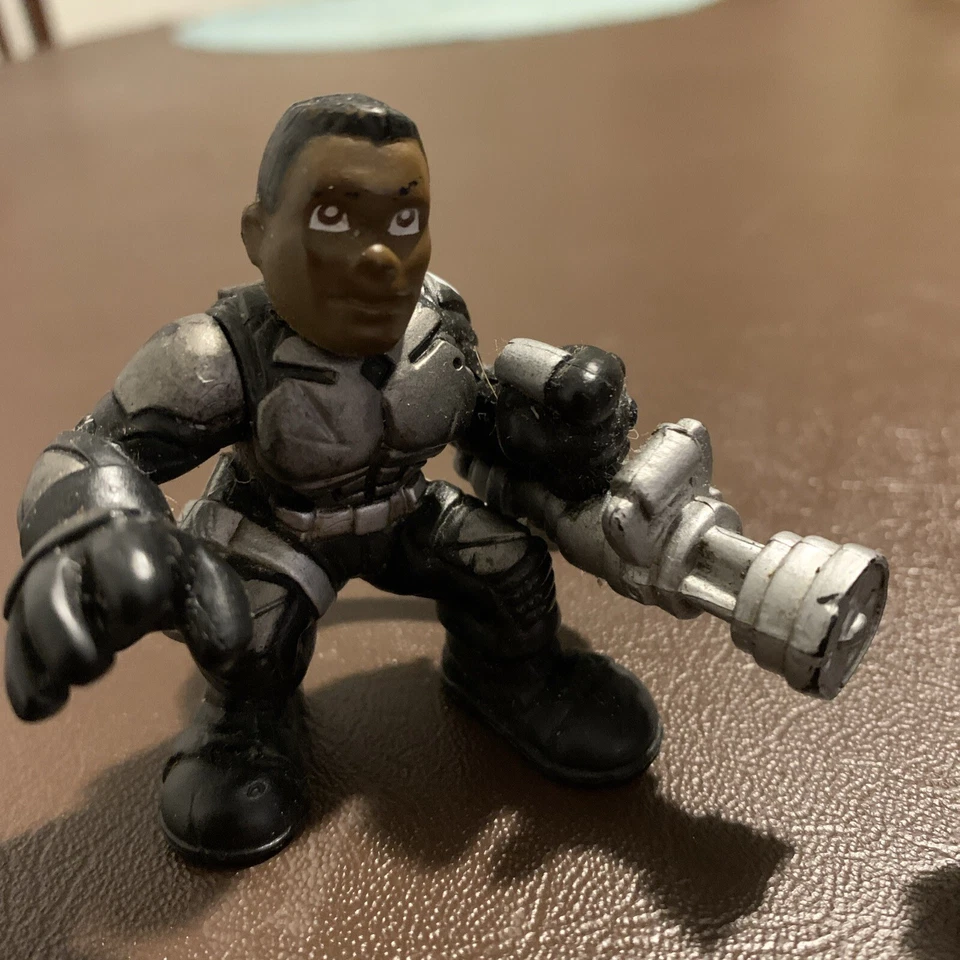 Lote de 2 figuras de acción Hasbro GI Joe Combat Heroes Heavy Duty 2008 2,5" C-082B Foto 3 de 4