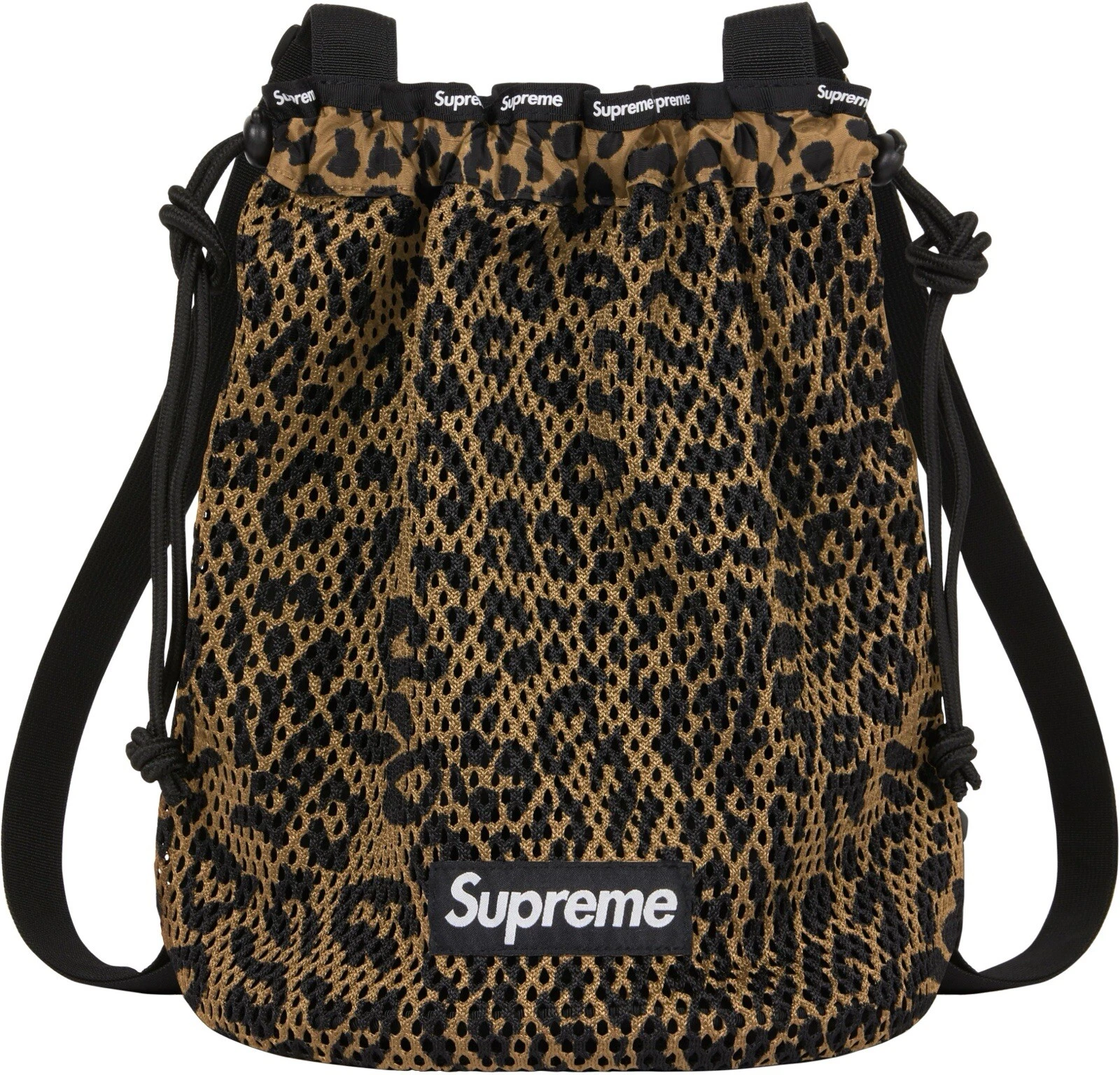 SAC À DOS SUPREME MAILLE LÉOPARD OS SS23 NEUF
