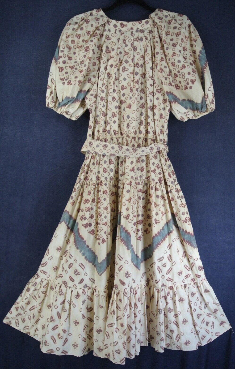 NEW Ulla Johnson Josefina Ruched Midi Dress in multi Size 8 #DD369 image 2