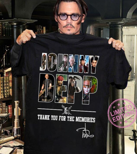 Johnny Depp T shirt, HOT thank you for 