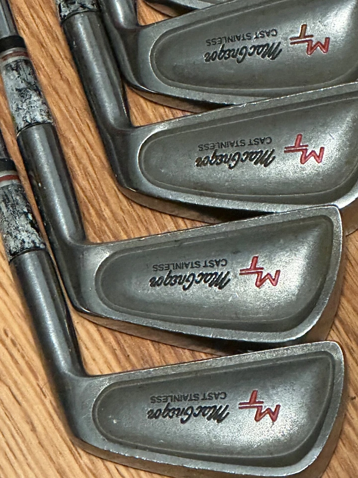 VINTAGE GOLF CLUBS MacGregor MT "Bubble Back" 3-10 iron set RH steel ladies soft - Image 2 of 4