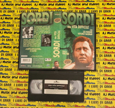 VHS film UNA VITA DIFFICILE Dino Risi alberto sordi 1996 protagonisti BMG (F273)