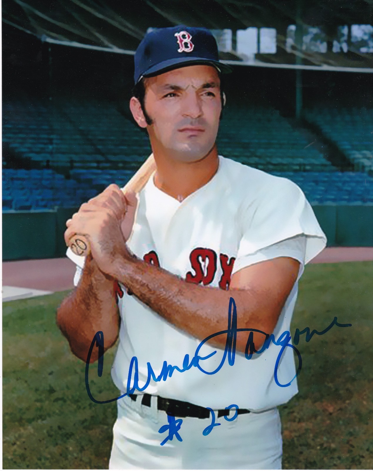 CARMEN FANZONE BOSTON RED SOX ACTION SIGNED 8X10 eBay