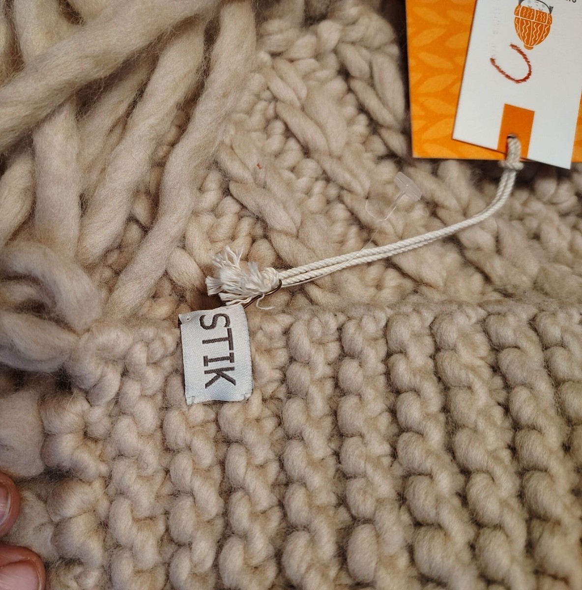 NWT Sh*t That I Knit Handcrafted Long Scarf Fringe  display picture 3