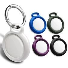 AirTag Case Protective PC Lightweight Hard Cover with Keychain for Apple AirTags