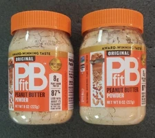 (Lot of 2) BetterBody Foods PBfit All-Natural Peanut Butter Powder 8oz Sealed