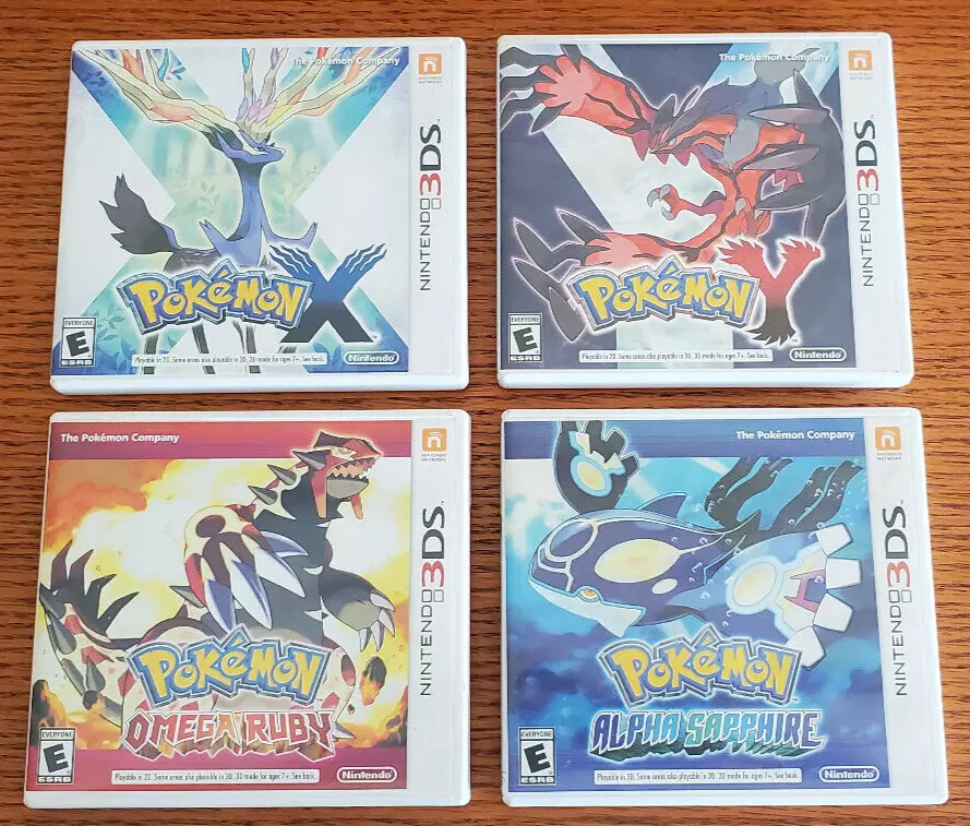 Pokemon X + Y + Alpha Sapphire + Omega Ruby - Nintendo 3DS - Brand New