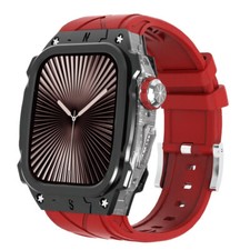 For Apple Watch Series 10 46mm AP Mod Kit Metal Protective Case Band Strap Cover