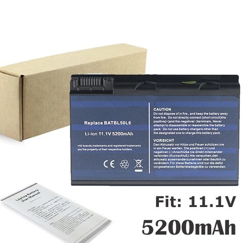 Batterie pour Acer Aspire 3100 3103 3690 5100 5102 5110 5515 5610 5630 BATBL50L6