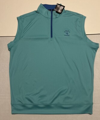 Byron Nelson Arthur Hills Hilton Head Quarter Zip Embroidered Vest Size M