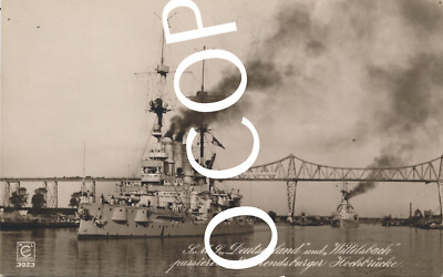 Photo PK Imperial Era Marine SMS Germany Fleet Flagship & Wittelsbach X76