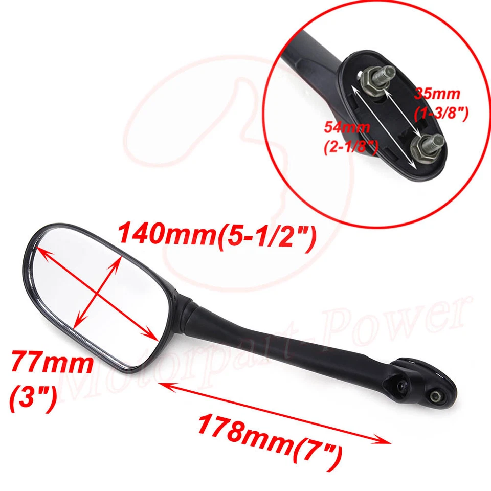 Espejos retrovisores de motocicleta para Honda CBR250R 11-2013 CBR500R 12-2014 CBR300R 2015 A NUEVOS Foto 4 de 4