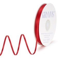 Red Ribbon Satin 1/8 Inch x 100 Yards Double Faced Thin Wedding Crafts