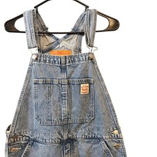 Levi Strauss Co Denim Overalls Bib Pants Blue Jeans light wash vintage Size M