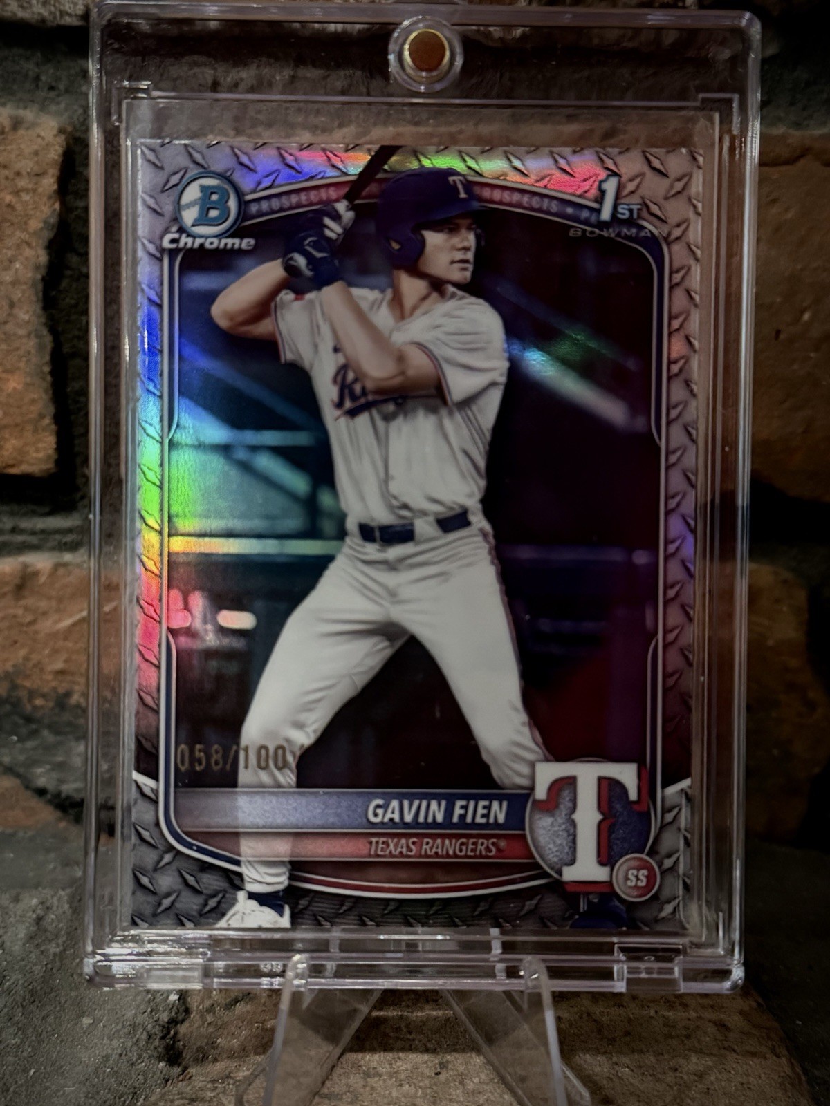 2025 Bowman Draft - Chrome Gavin Fien #BDC-15 Steel Metal Refractor /100 (RC)