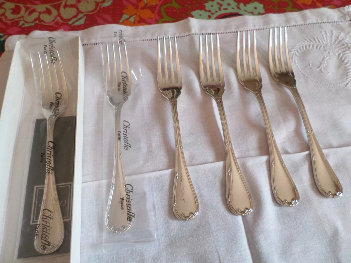 12 Grandes Cuillères Christofle Rubans Clochettes – Argent Plaqué – Début XXe
