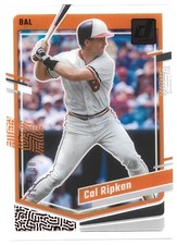 2023 Panini Chronicles Clearly Donruss #18 Cal Ripken /100 Red Orioles HOF