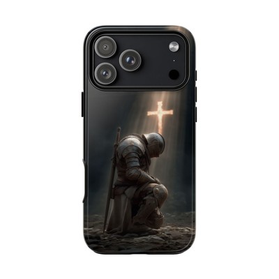 For iPhone/Galaxy/Pixel | Phone Ink Case - Medieval Knight Christian Cross