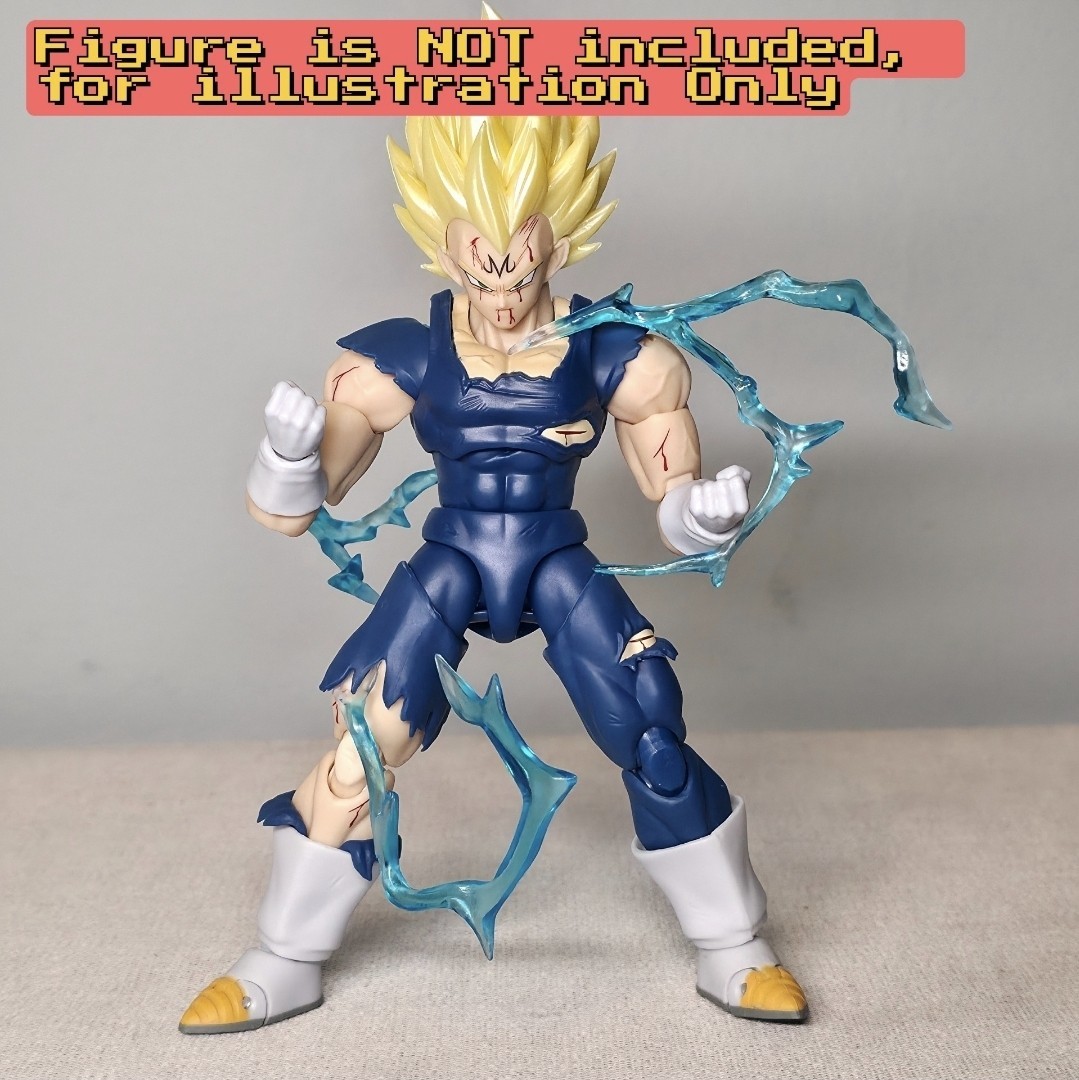 Blue Lightning Action Figure Display Effect For SH Figuarts, Mafex, Marvel, Etc