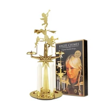 Swedish Angel Chimes Carousel with Candles - Spinning Christmas Decoration Gift