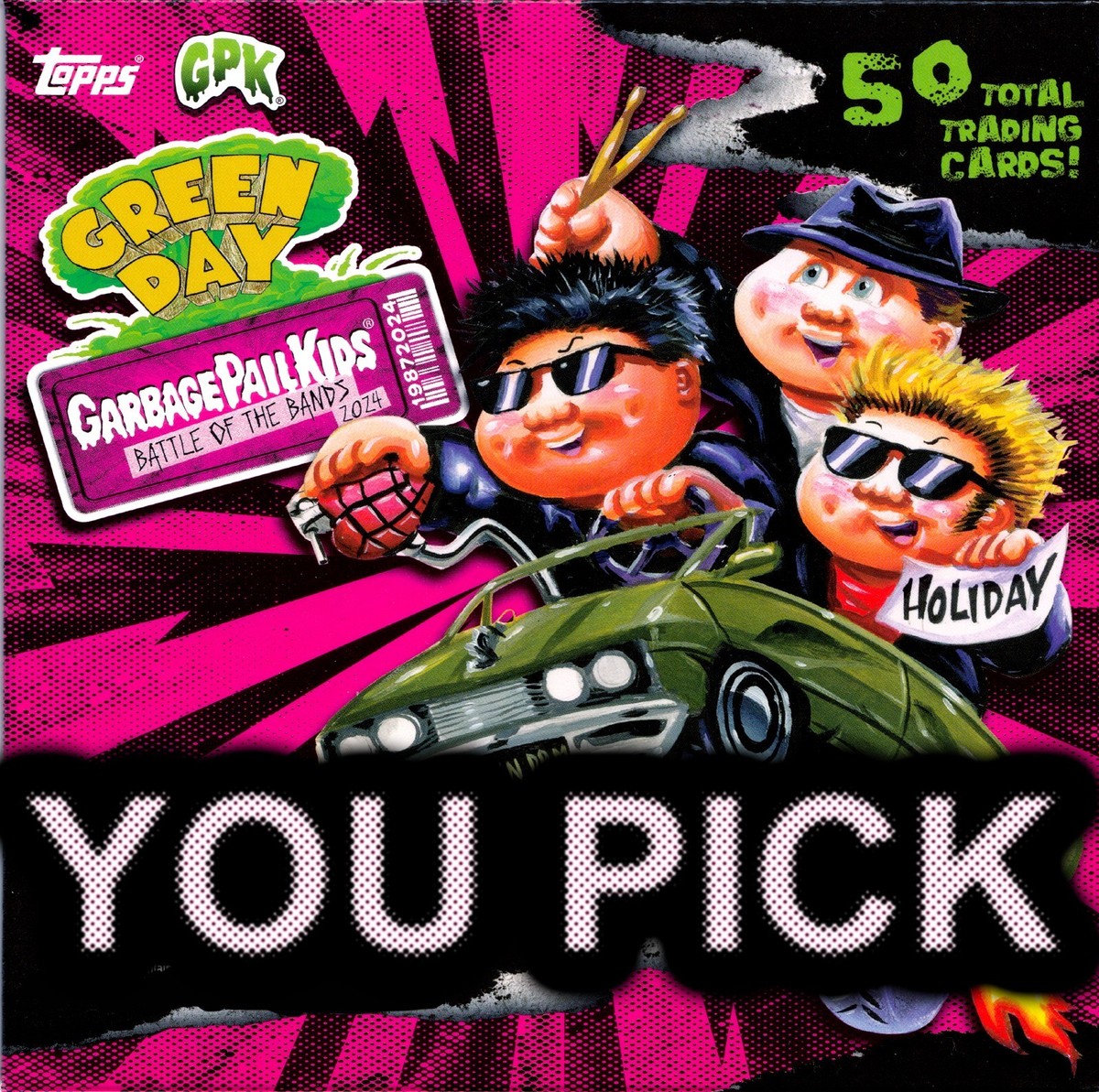 Topps カード GPK Battle of Bands Green Day 2025 Garbage Pail Kids Battle of the Bands GPK X Green Day You