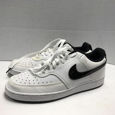 Nike Court Vision Next Nature Low White Black Size 10.5 Great Cond