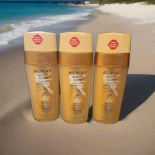 (3)-Almay-Healthy Glow Makeup + Gradual Self Tan- SPF20~100 Light-NEW/TAMPER TAB