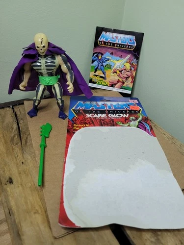 Scare Glow 100% Complete He-Man Masters of the Universe MOTU 1987 Mattel Vintage