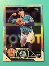 2023 Topps Sam Haggerty Rainbow Foil SP #230 Seattle Mariners 🔥🔥