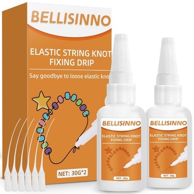 Bracelet Strings Professional Elastic String Knot Fixing Drip, Clear 