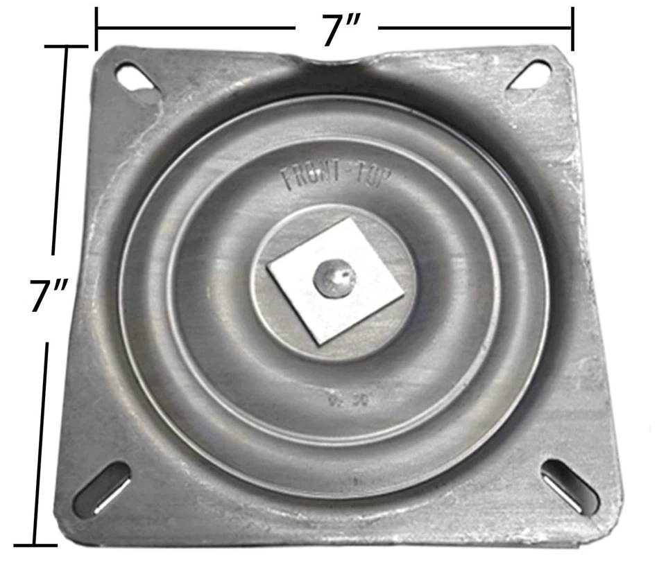 chairpartsonline 7 Heavy Duty Replacement Bar Stool Swivel w/ 3 Degree Pitch ... - Image 2 of 3