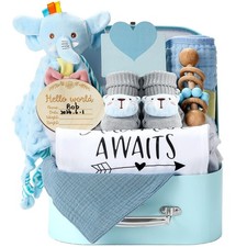Baby Gift Set Baby Shower Gifts Basket for Newborns New Born Baby Boy Gift Se...