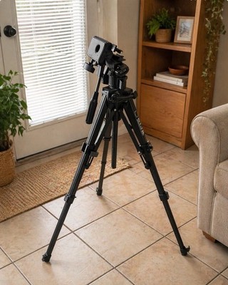 SLIK U-212 Camera Tripod Heavy Duty Adjustable Vintage Video Tripod Stand