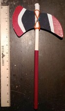 Vintage Native American Indian Toy Tomahawk Rubber w Wood Handle