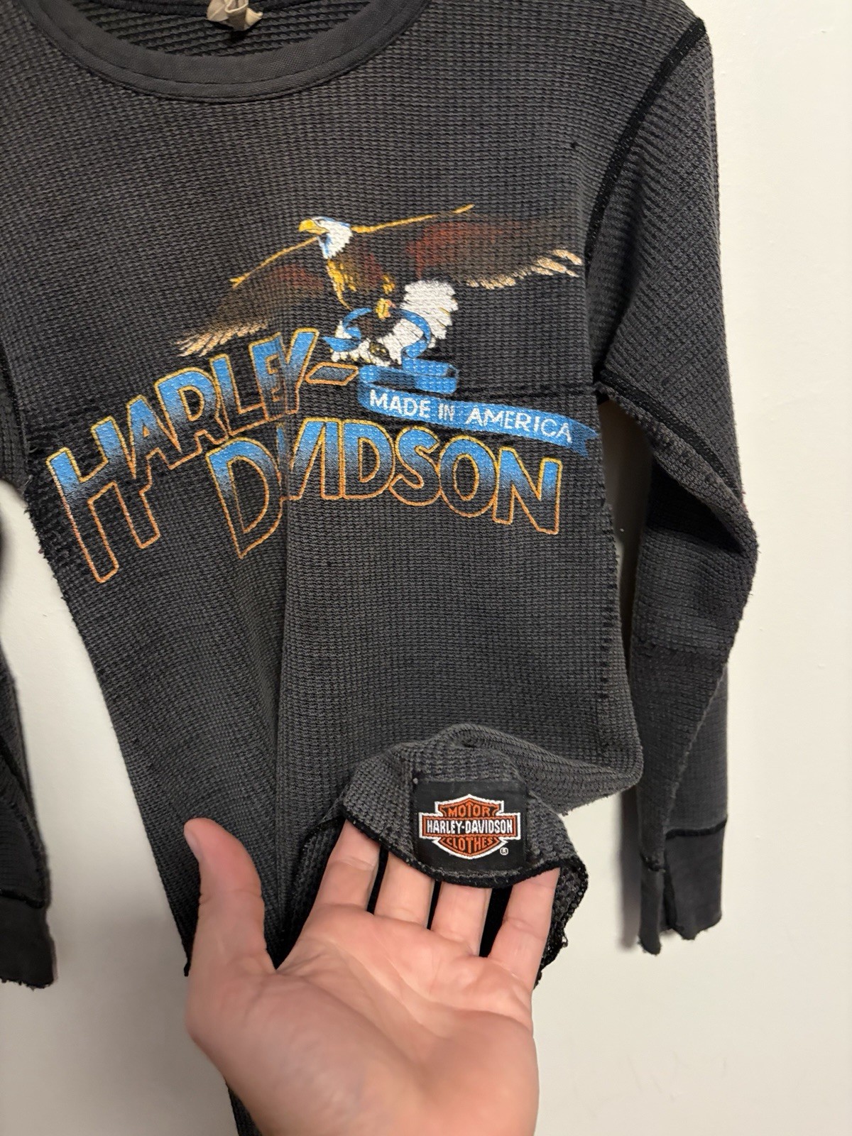 Vintage 80s 3D Emblem Harley Davidson EasyRiders Ther… - Gem