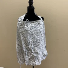 Boppy Nursing Cover Boho Gray Full Coverage Foldable Breastfeeding Cotton 