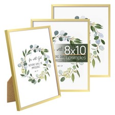 8x10 Picture Frame Set of 3, Made of High Definition Glass for 8 x 10, Wall a...