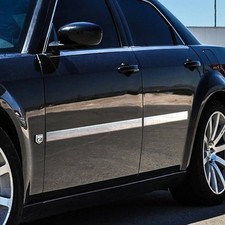 4pc Stainless Steel Flat Body Side Molding Trim 2 For 05-2010 Chrysler 300300c 4pc Stainless Steel Flat Body Side Molding Trim 2 For 05-2010 Chrysler 300300c