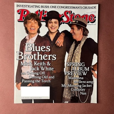 Rolling Stone Magazine Issue 1050 Apr 17 2008 Blues Brothers -Mick, Keith, White