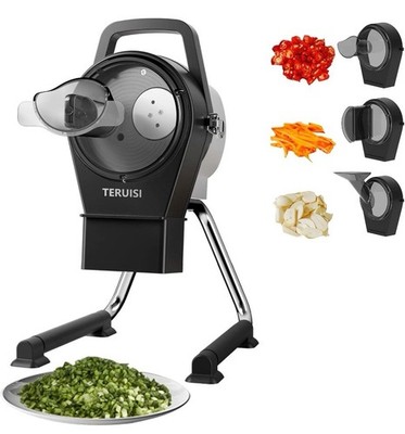 200W Commercial Electric Vegetable Chopper Slicer 6000RPM Tested
