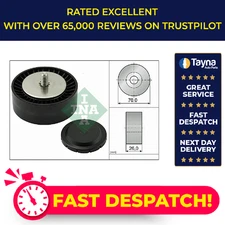 Aux Belt Idler Pulley fits BMW 118D E87 2.0D 04 to 11 Guide Deflection INA New