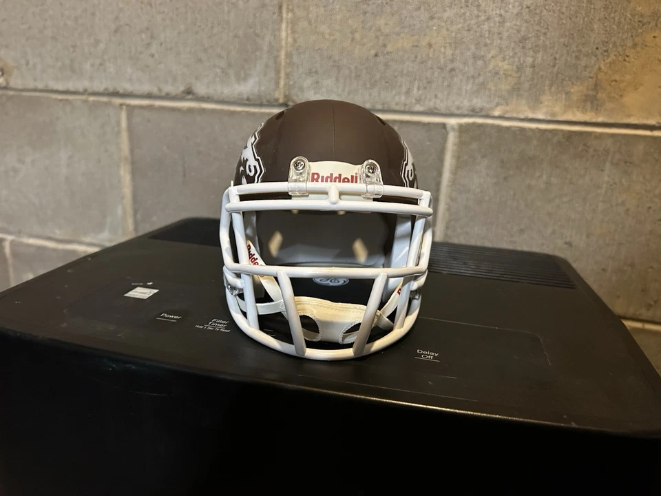 Riddell Western Michigan Broncos Speed Mini Helmet NCAA Licensed - Image 3 of 4
