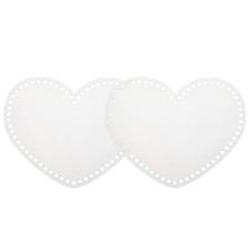 6 x 8 Inch 2 Pcs Crochet Basket Bottoms Heart Acrylic Base for Crochet