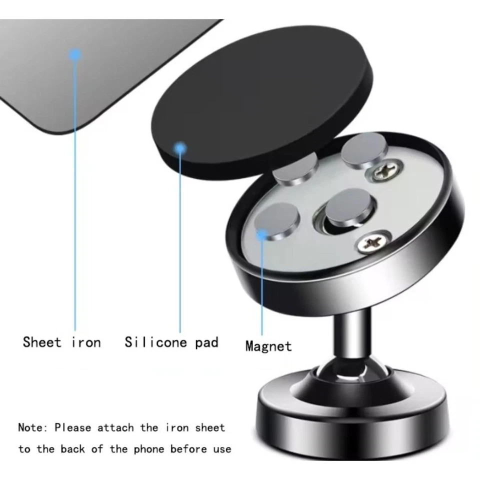 Car Phone Holder Mount Dashboard Windscreen W/suction Cup for iPhone 8 X 11 - Image 4 of 4